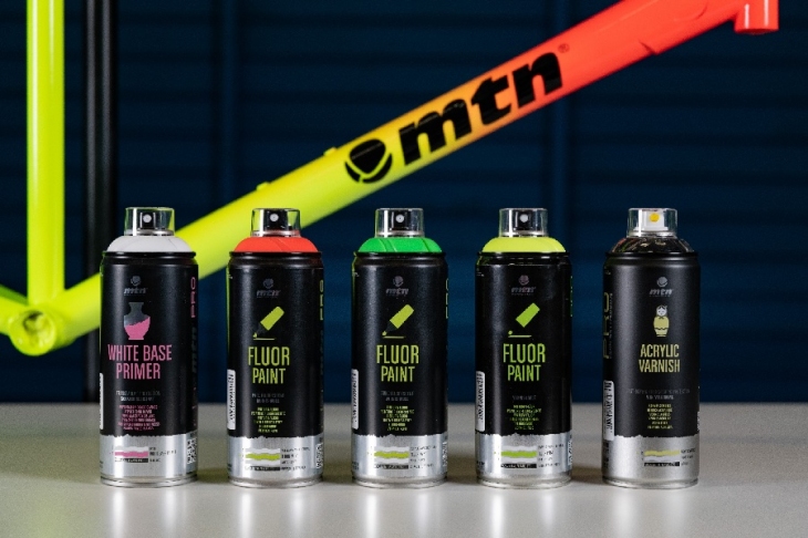 Learn how to apply the fluorescent spray paint