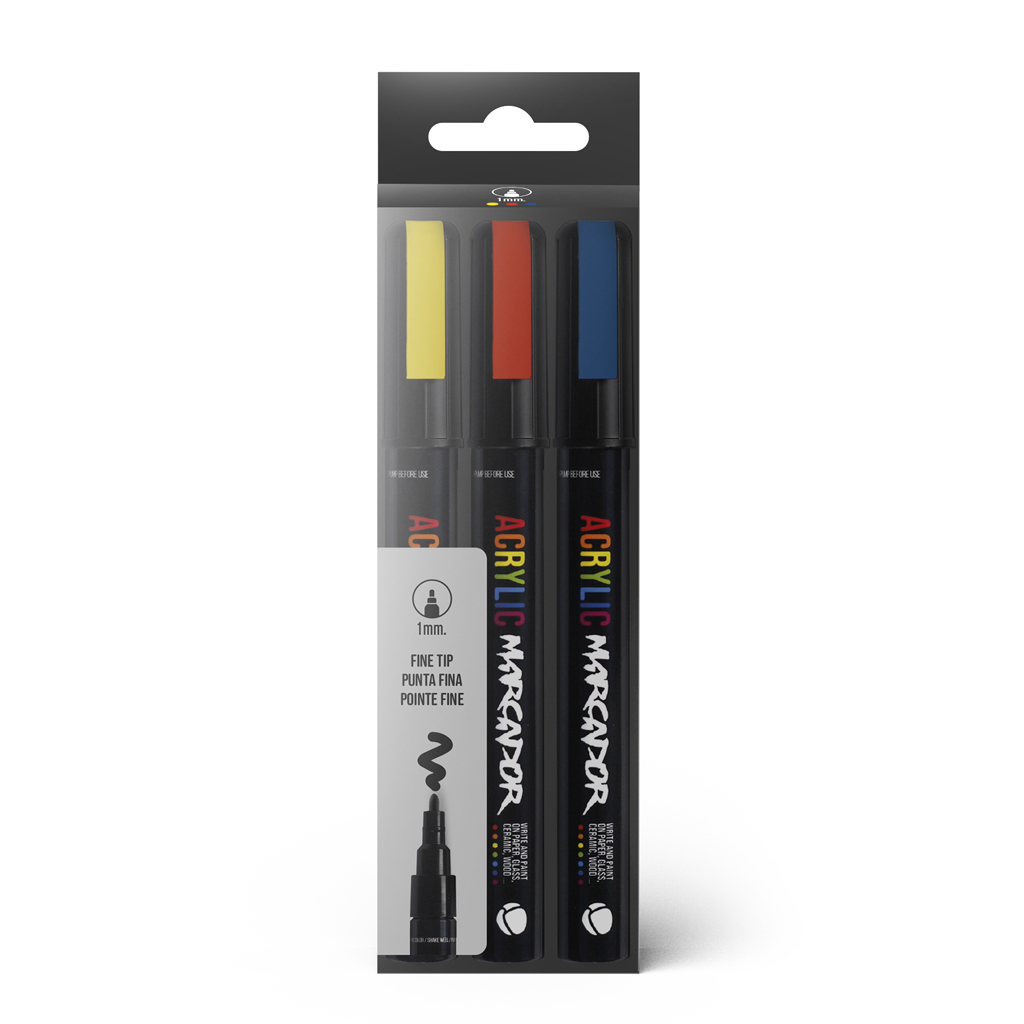 MTN Water Based Markers Fine 3 mm, 8 Set